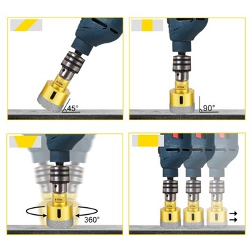 Алмазная кольцевая пила VEVOR, лезвие 20/27/35/55/68