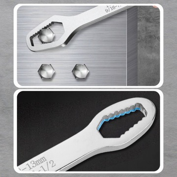 Универсальный двусторонний рожковый ключ, Torx 8-22 мм, дюймовый.