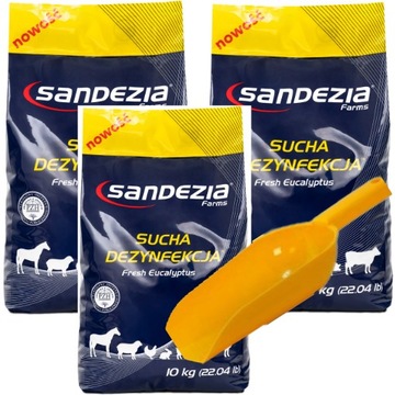 Sandezia sucha dezynfekcja 30 kg WIRUSY BAKTERIE