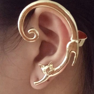 СЕРЬГИ С ОДНИМ УШЕМ КОШАЧИЙ ХВОСТ