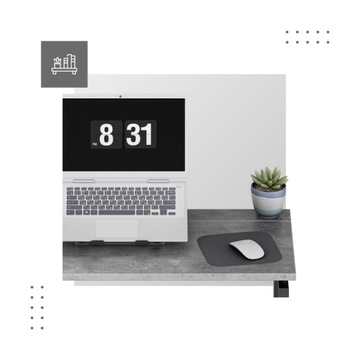 Легкий промышленный минималистичный складной стол LOFT Leader 1,5 Grey