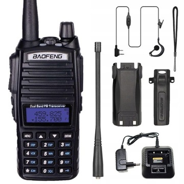 Baofeng UV-82 8 Вт ЖЕСТКИЙ РАДИОТЕЛЕФОН РАЦИЯ СКАНЕР VHF UHF CE