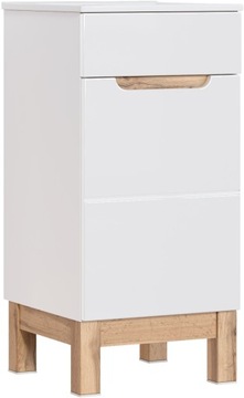 Szafka pod umywalkę 40cm biały połysk NELI WHITE