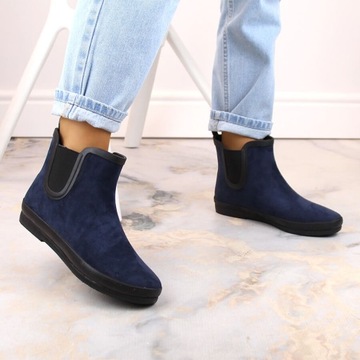 Непромокаемые ботинки темно-синие Potocki 37