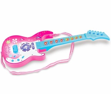 ДЕТСКИЙ РОК ГИТАРА С ПОДСВЕТКАМИ ИГРА НА СТРУННОМ ИНСТРУМЕНТЕ