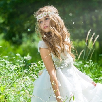 Kwiatowe opaski na głowę 5szt bezuciskowe festiwal