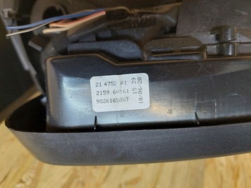 CITROEN C5 AIRCROSS 18 PIN PRAVÉ ZRCÁTKO EVROPA ORIGINÁLNÍ 98261658XT
