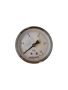 MANOMETR TARCZOWY 63 MM DO 10 BAR AXIALNY