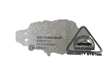 KIA VENGA SKLO (OKNO) DVEŘE PRAVÝ PŘEDNÍ