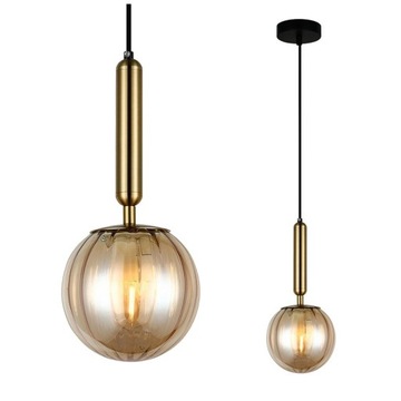 Lampa wisząca RAVENA PND-2324-1 BRO+AMB Italux