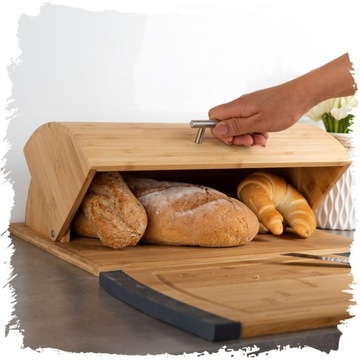 ХЛЕБ ДЕРЕВЯННЫЙ БАМБУК 39,5X29,5X16,5 СМ