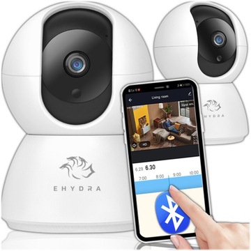 KAMERA OBROTOWA WIFI WEWNĘTRZNA NA ŻYWO FULL HD 355° ELEKTRONICZNA NIANIA