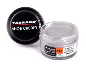 Shoe Crem Pearly Tarrago - Krem do skór perłowy 50ml SZARY PERŁOWY 714