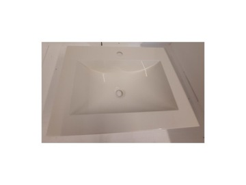 Umywalka naszafkowa LANZET biała 60 cm na 45 cm