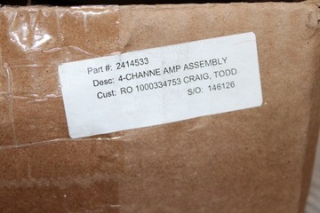 Wzmacniacz ASM-AMP 4-kanałowy POLARIS RZR PRO 2020 - 2024