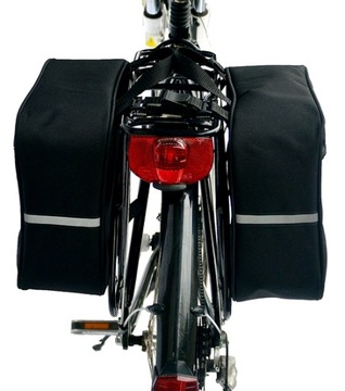 TORBA NA BAGAŻNIK ROWEROWY, SAKWA 2x10L