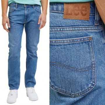 Lee RIDER SLIM Into TheBlue ZWĘŻANE DżINSY W33 L32