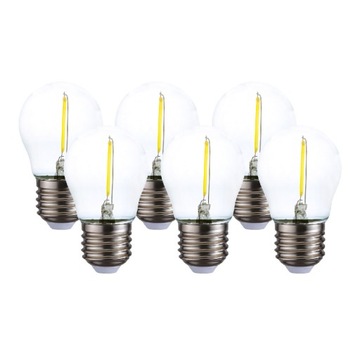 Żarówka E27 LED kulka filament 2W 200lm = 20W neutralna 4000K ozdobna