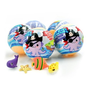 Бомбочки для ванны OCEAN FRIENDS с игрушкой 5 x 140г