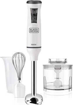 Blender ręczny Black and Decker BXHBA600E 600 W biały