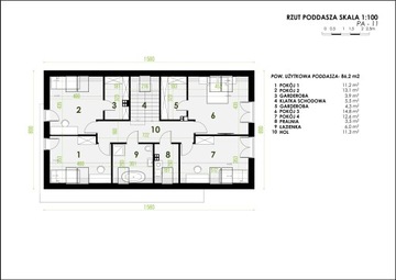 Проект дома Pióro Architekci-11 Базовая версия