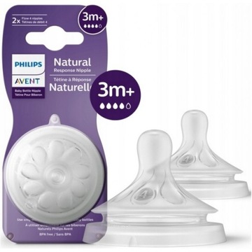 AVENT Smoczek Natural Response SCY964/02 3m+