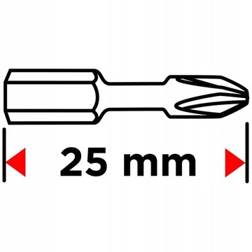 ГРАФИТОВЫЕ СВЕРЛА TORX IMPACT TX25 25MM 20EL