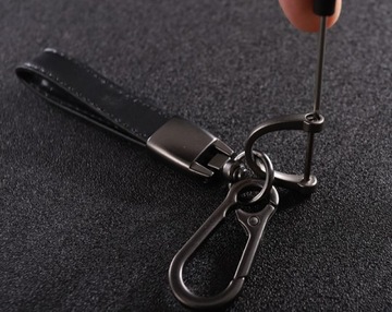 Кожаный ремешок для ключей, брелок NISSAN.