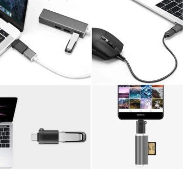 КАБЕЛЬ-ПЕРЕХОДНИК USB A USB-A 3.1 НА USB C USB-C TYPE-C QC3.0 OTG