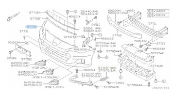 NÁRAZNÍK PŘEDNÍ SUBARU BRZ 16- FACELIFT OE ORIGINÁLNÍ