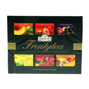 AHMAD TEA LONDON FRUITY TEA Herbata Owocowa 6 Smaków