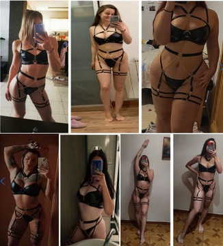 КОМПЛЕКТ СЕКСУАЛЬНОГО ЖЕНСКОГО БЕЛЬЯ ИЗ 4 ПРЕДМЕТОВ S