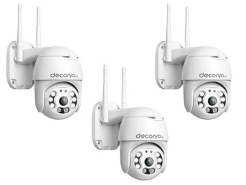 ZESTAW 3x KAMERA ZEWNĘTRZNA WEWNĘTRZNA WIFI IP65 MONITORING BIURA DOMU