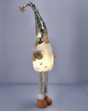 Рождественский эльф, гном, гном, Дед Мороз, БОЛЬШОЙ, белый