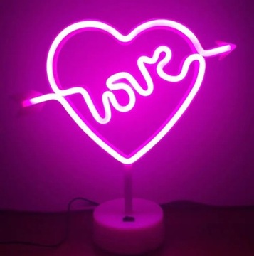 NEON LED ДЕКОРАТИВНАЯ LOVE надпись LOVE DECORATION многоцветный USB/Батарейки