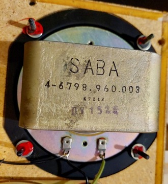 Saba 4-6798.960.003, динамики среднего класса с Saba 40G