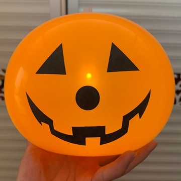 5 воздушных шаров в форме тыквы на Хэллоуин, светодиодные светящиеся тыквы, украшение + насос