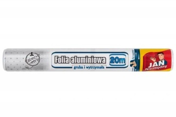 FOLIA ALUMINIOWA SREBRNA JAN NIEZBĘDNY 20m GRUBA
