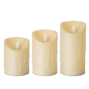 БОЛЬШАЯ СВЕЧА С ДВИЖУЩИМСЯ ПЛАМЕНЕМ ВЕЧНОЕ СВЕЧА НА АККУМУЛЯТОРЕ 15см 7027