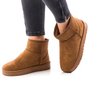 Mukluki Śniegowce Buty Zimowe Ocieplane Khaki r.39