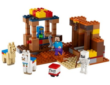 LEGO Klocki Minecraft Punkt handlowy Maincraft