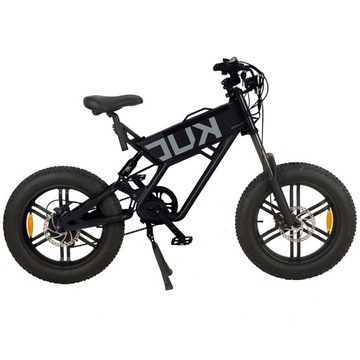Электрический велосипед Kugoo T01 с рамой 20 дюймов, колесо 20 дюймов, черный, 1000 Вт.