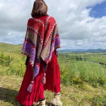Women Autumn Winter Bohemian Street Wear Mid-lengt
