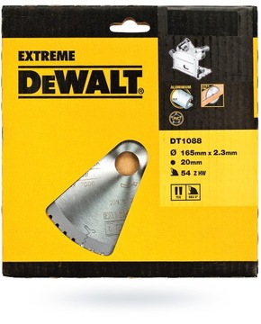 Диск DeWALT DT1088 алюминий-дерево 165x20 мм 54 зубца