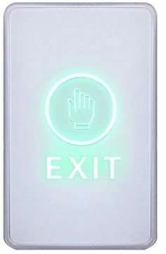 NATYNK PRZYCISK WYJŚCIA EXIT OTWARCIA DRZWI LED FURTKA BRAMA DOMOFON BIAŁY