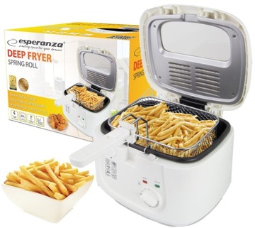 ФРИТЮРНИЦА ESPERANZA 2,5 Л, 1800 ВТ, БОЛЬШАЯ ФРИТЮРНИЦА