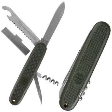 ВОЕННЫЙ КАРМАННЫЙ НОЖ БУНДЕСВЕРА MFH ТУРИСТИЧЕСКИЙ OLIV + БЕСПЛАТНО
