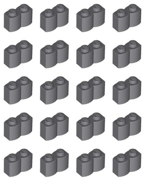 Lego 30136 Brick Log 1x2 DBG 20szt. Nowe