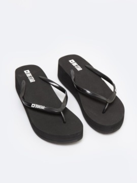 ШЛЕПАНКИ НА танкетке ЖЕНСКИЕ ШЛЕПАНЦЫ BIG STAR RR274A549 ЧЕРНЫЕ 38