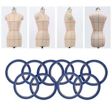 10 рулонов самоклеющейся ленты для маркировки сетки синего цвета